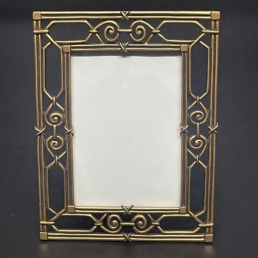 Vintage Metal Picture Frame 5.25